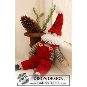 Santa Claus by DROPS Design - Häkelmuster mit Kit Weihnachtsmann 35cm