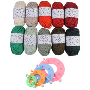 Pompon Maker og Rico Design Mini Bomuld Jul - Pompon Kit