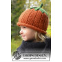Sweet Pumpkin by DROPS Design - Strickmuster mit Kit Mütze Halloween Kürbis Größen 0-8 Jahre