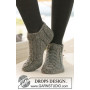 Leaf Ankle Socks by DROPS Design - Strickmuster mit Kit Socken Größen 35-43