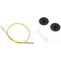 KnitPro Draht / Kabel für kurze austauschbare Rundstricknadeln 20cm (wird 40cm inkl. Nadeln) Gelb