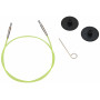 KnitPro Draht / Kabel für austauschbare Rundstricknadeln 35cm (wird 60cm inkl. Nadeln) Grün