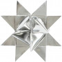 Papierstreifen für Fröbelsterne, B 25 mm, D: 11,5 cm, 100 Streifen, Silber