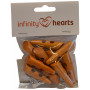 Infinity Hearts Dufflecoat-Verschlüsse Holz 50x13mm - 10 Stk