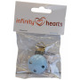 Infinity Hearts Clip Holz Hellblau - 1 Stk