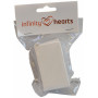 Infinity Hearts T-Nadeln zum Lacespinnen und Blocken 50x14mm - 100 Stk