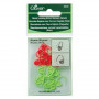 Clover Maschenmarkierer klein 15mm Rot und Grün - 20 Stk