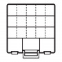 ArtBin Super Kunststoff-Aufbewahrungsbox mit 6-18 Fächern transparent 37,5x36x9cm