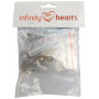 Infinity Hearts Sicherheitsaugen/ Amigurumi Augen Schwarz 8-14mm - 20er-Set