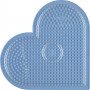 Hama Midi Steckplatte Herz groß transparent 17,5x15,5cm - 1 Stk