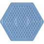 Hama Midi Steckplatte Hexagon klein transparent 8x9cm - 1 Stk