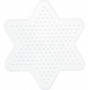 Hama Midi Steckplatte Stern klein Weiß 10x9cm - 1 Stk