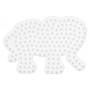 Hama Midi Steckplatte Elefant klein Weiß 9x6,5cm - 1 Stk