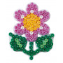 Hama Midi Steckplatte Blume klein Weiß 8x6,5cm - 1 Stk