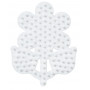 Hama Midi Steckplatte Blume klein Weiß 8x6,5cm - 1 Stk
