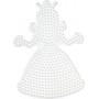 Hama Midi Steckplatte Prinzessin groß Weiß 16,5x11,5cm - 1 Stk
