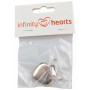 Infinity Hearts Seleclips Metall Herz - 1 Stück