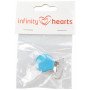 Infinity Hearts Seleclips Rund Blau - 1 Stück