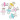 Infinity Hearts Seleclips med Sutter Ass. farver - 6 stk