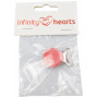 Infinity Hearts Seleclips Rund Rot - 1 Stk.