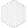 Hama Midi Steckplatte Hexagon groß Weiß 16,5x14,5cm - 1 Stk