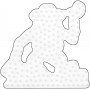 Hama Midi Steckplatte Affe Weiß 9x9cm - 1 Stk