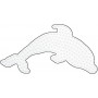 Hama Midi Steckplatte Delfin Weiß 15,5x7,5cm - 1 Stk