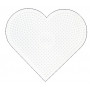 Hama Midi Steckplatte Herz groß Weiß 17,5x15,5cm - 1 Stk