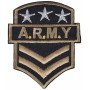 Aufbügeletikett Army A.R.M.Y 7x6cm - 1 Stück