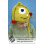 Eye Smile by DROPS Design - Strickmuster mit Kit Monster-Mütze mit Antennen, Augen und Mund Größe 1 Monat - 4 Jahre