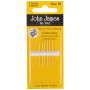 John James kurze Nadeln für Perlenstickerei Größe 10 - 6 Stk