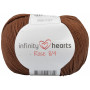Infinity Hearts Rose 8/4 Garn einfarbig 228 Dunkelbraun
