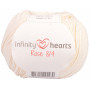 Infinity Hearts Rose 8/4 Garn einfarbig 172 Cremefarben