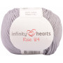 Infinity Hearts Rose 8/4 Garn einfarbig 232 Hellgrau