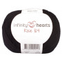 Infinity Hearts Rose 8/4 Garn Unicolor 01 Schwarz