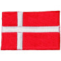 Aufbügler Flagge Dänemark 9x6cm - 1 Stk 