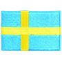Aufbügeletikett Flagge Schweden 4x6cm - 1 Stück