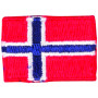 Aufbügeletikett Flagge Norwegen 3x2cm - 1 Stück