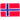 Aufbügeletikett Flagge Norwegen 3x2cm - 1 Stück