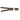 YKK Split Zipper Messing antik 60cm 6mm Braun