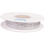 Lurex Polyesterband Silber 3mm - 10m