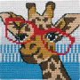 Permin Kinder Stickerei Kit gezeichnet auf Stramaj Giraffe 25x25cm