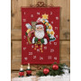 Permin Stickerei-Set Aida Adventskalender Santa mit Tasche 60x40cm