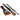 Artino Decoupage-Pinselset flach, verschiedene Größen - 3 Stück