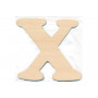 Holzbuchstabe X 10x0,4cm - 1 Stück