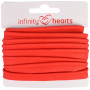 Infinity Hearts Paspelband Baumwolle 11mm 04 Rot - 5m