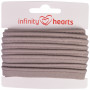 Infinity Hearts Paspelband Baumwolle 11mm 19 Grau - 5m