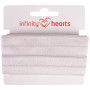 Infinity Hearts elastisches Einfassband 20mm 007 Hellgrau - 5m