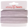 Infinity Hearts elastisches Einfassband 20mm 012 Grau - 5m