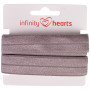 Infinity Hearts elastisches Einfassband 20mm 017 Dunkelgrau - 5m